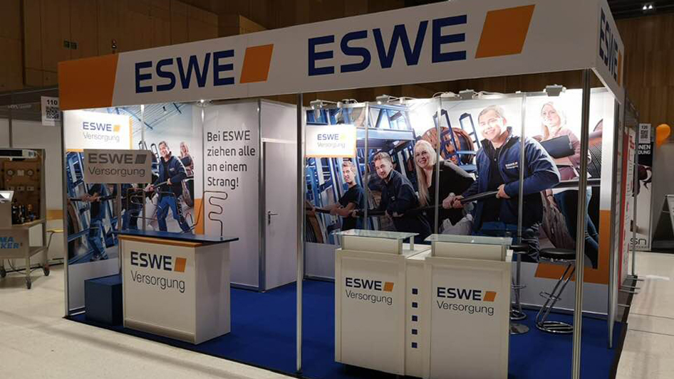 ESWE exhibition stand at Education Fair in Wiesbaden